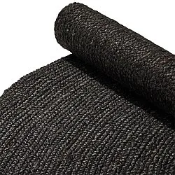 Rund jutematte - Amasia (svart)