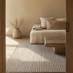 Juteteppe - Howrah Braided Jute (natur/hvit)
