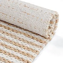 Juteteppe - Howrah Braided Jute (natur/hvit)