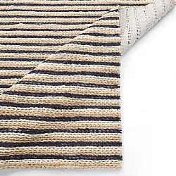 Juteteppe - Howrah Braided Jute (naturlig/hvit/svart)