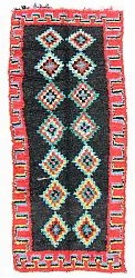 Marokkansk Boucherouite-teppe 300 x 120 cm