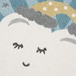 Barneteppe - Night Clouds Rund (multi)