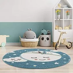 Barneteppe - Night Sky Rund (multi)