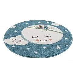 Barneteppe - Night Sky Rund (multi)