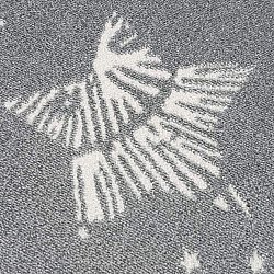 Barneteppe - Stars Rund (grå)