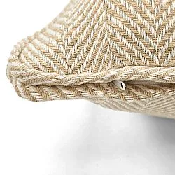 Putetrekk - Denisa Fishbone (beige/hvit)