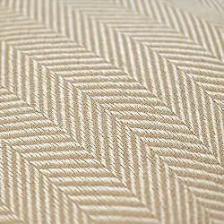 Putetrekk - Denisa Fishbone (beige/hvit)