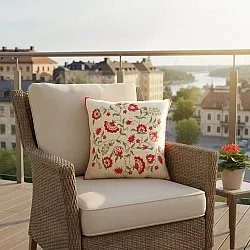Putetrekk - Kalmar Embroidered Cushion Cover (multi)