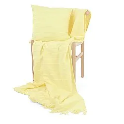 Putetrekk - Nalani cotton cushion cover (lysegul)