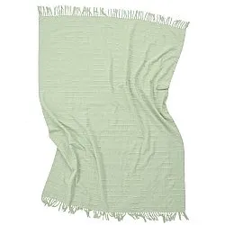 Pledd - Nalani cotton throw (lysegrønn)