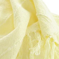 Pledd - Nalani cotton throw (lysegul)