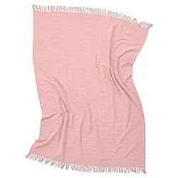 Pledd - Nalani cotton throw (rosa)