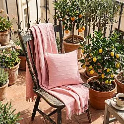 Pledd - Nalani cotton throw (rosa)