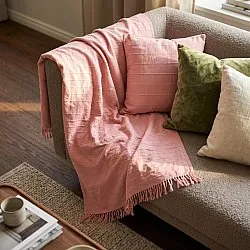 Pledd - Nalani cotton throw (rosa)