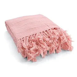 Pledd - Nalani cotton throw (rosa)
