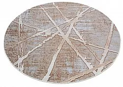 Rundt teppe - Lagos (beige)