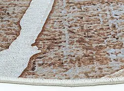 Rundt teppe - Lagos (beige)
