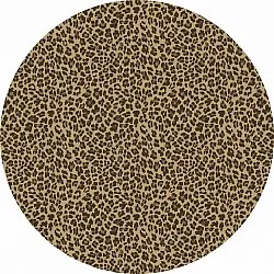 Runde tepper - Leopard (brun)