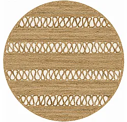 Rundt teppe - Levie (beige)