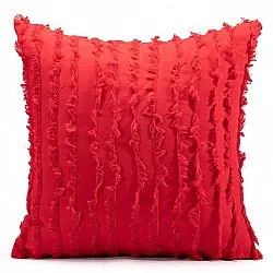 Putetrekk - Boho Linen 45 x 45 cm (rød)