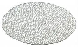 Runde tepper - Long Stitch (grå)