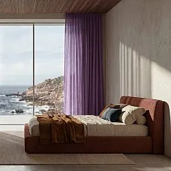 Gardiner 2-pk - Linmixgardin Lumira (lilla)