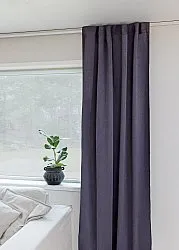 Gardiner - Mørkleggingsgardin Flora (mørk grå)