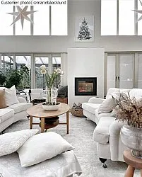 Runde tepper - Cosy (hvit)