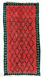 Marokkansk Boucherouite-teppe 370 x 170 cm