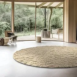 Runde tepper - Amberley Natural Cotton Shaggy (beige)