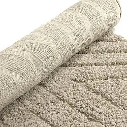 Runde tepper - Amberley Natural Cotton Shaggy (beige)