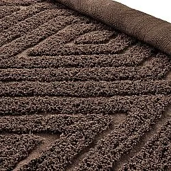 Runde tepper - Amberley Natural Cotton Shaggy (brun)