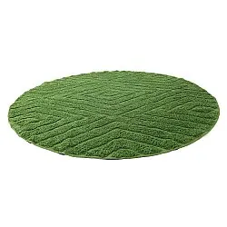 Runde tepper - Amberley Natural Cotton Shaggy (grønn)