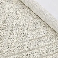 Runde tepper - Amberley Natural Cotton Shaggy (off-white)