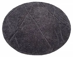 Runde tepper - Andrea Natural Cotton Shaggy (svart)