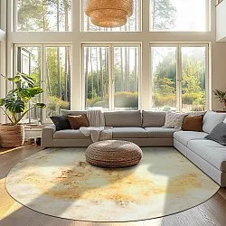 Rundt teppe - Aneto (beige)