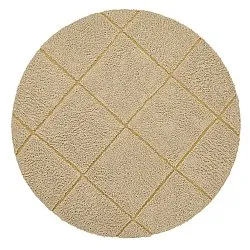 Runde tepper - Bellevue Natural Cotton Shaggy (beige/brun)