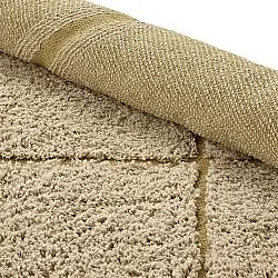 Runde tepper - Bellevue Natural Cotton Shaggy (beige/brun)