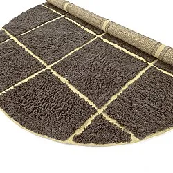 Runde tepper - Bellevue Natural Cotton Shaggy (brun/gul)