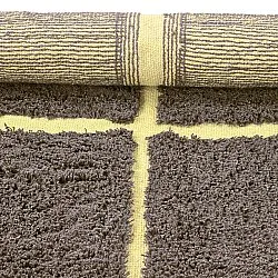 Runde tepper - Bellevue Natural Cotton Shaggy (brun/gul)