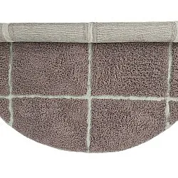 Runde tepper - Bellevue Natural Cotton Shaggy (taupe/grønn)