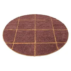 Runde tepper - Bellevue Natural Cotton Shaggy (rød/oransje)