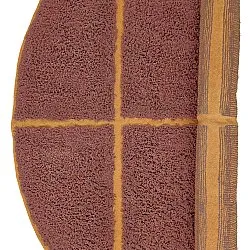 Runde tepper - Bellevue Natural Cotton Shaggy (rød/oransje)
