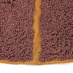 Runde tepper - Bellevue Natural Cotton Shaggy (rød/oransje)