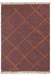 Ryetepper - Bellevue Natural Cotton Shaggy (rød/oransje)