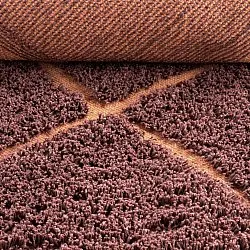 Ryetepper - Bellevue Natural Cotton Shaggy (rød/oransje)