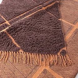 Ryetepper - Bellevue Natural Cotton Shaggy (rød/oransje)