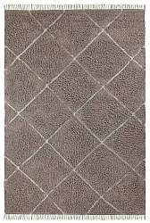 Ryetepper - Bellevue Natural Cotton Shaggy (taupe/grønn)