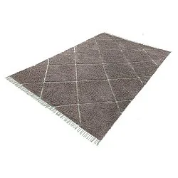 Ryetepper - Bellevue Natural Cotton Shaggy (taupe/grønn)