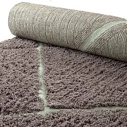 Ryetepper - Bellevue Natural Cotton Shaggy (taupe/grønn)